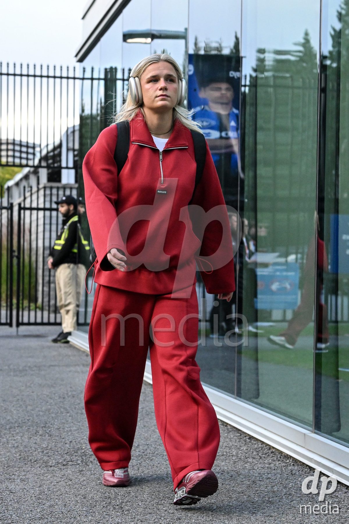 MONTREAL, CANADA - OCTOBER 9: Players of Denmark arrive prior to the International Women's Friendly football match between Canada and Denmark at Stade Saputo on October 9, 2026 in Montreal, Canada.