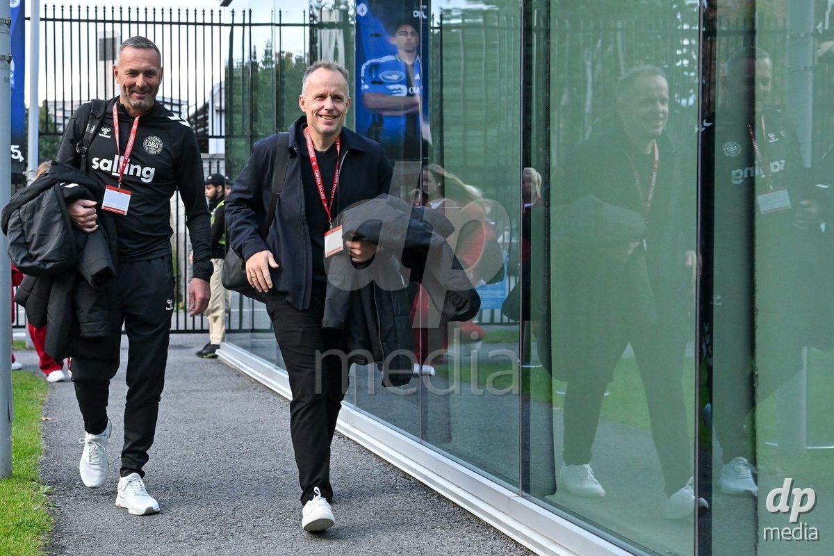 MONTREAL, CANADA - OCTOBER 9: Headcoach Jakob Michelsen of Denmark arrives prior to the International Women's Friendly football match between Canada and Denmark at Stade Saputo on October 9, 2026 in Montreal, Canada.
