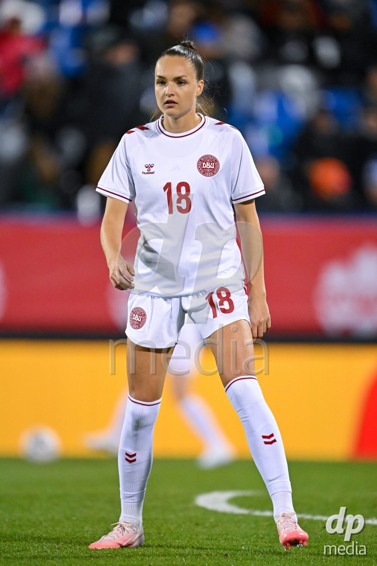 MONTREAL, CANADA - OCTOBER 9: Selma Svendsen of Denmark looks on during the International Women's Friendly football match between Canada and Denmark at Stade Saputo on October 9, 2026 in Montreal, Canada.