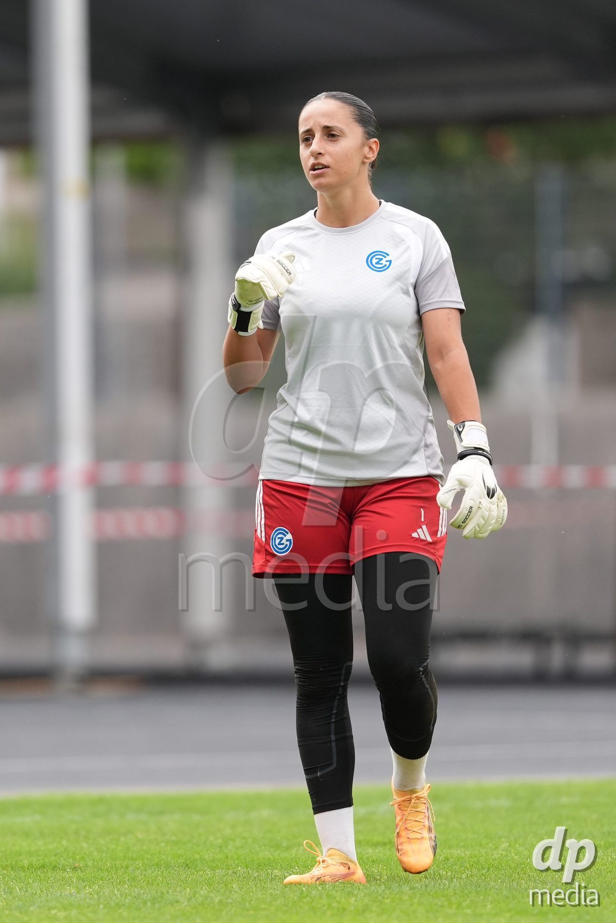 Schweiz: AXA Women's Super League 2026/2027, GC Frauenfussball vs FC Rapperswil-Jona - Stadion Letzigrund, Zürich: Torhüterin jimena vicario casal (1 Grasshoppers)