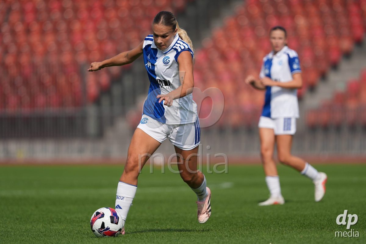Schweiz: AXA Women's Super League 2026/2027, GC Frauenfussball vs FC Rapperswil-Jona - Stadion Letzigrund, Zürich: Ella Ljustina (8 Grasshoppers)