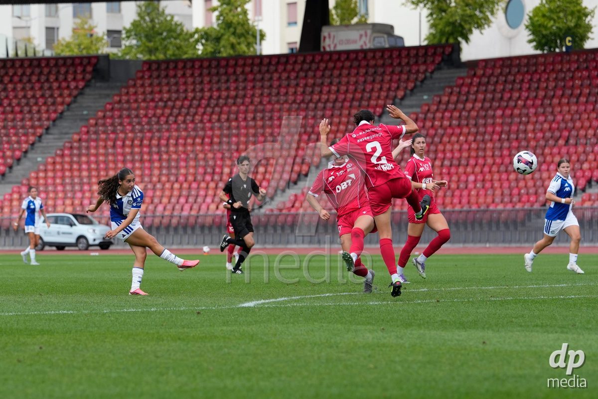 Schweiz: AXA Women's Super League 2026/2027, GC Frauenfussball vs FC Rapperswil-Jona - Stadion Letzigrund, Zürich: Ilaria Nerea Maddaloni (33 Grasshoppers) trifft zum 2:0
