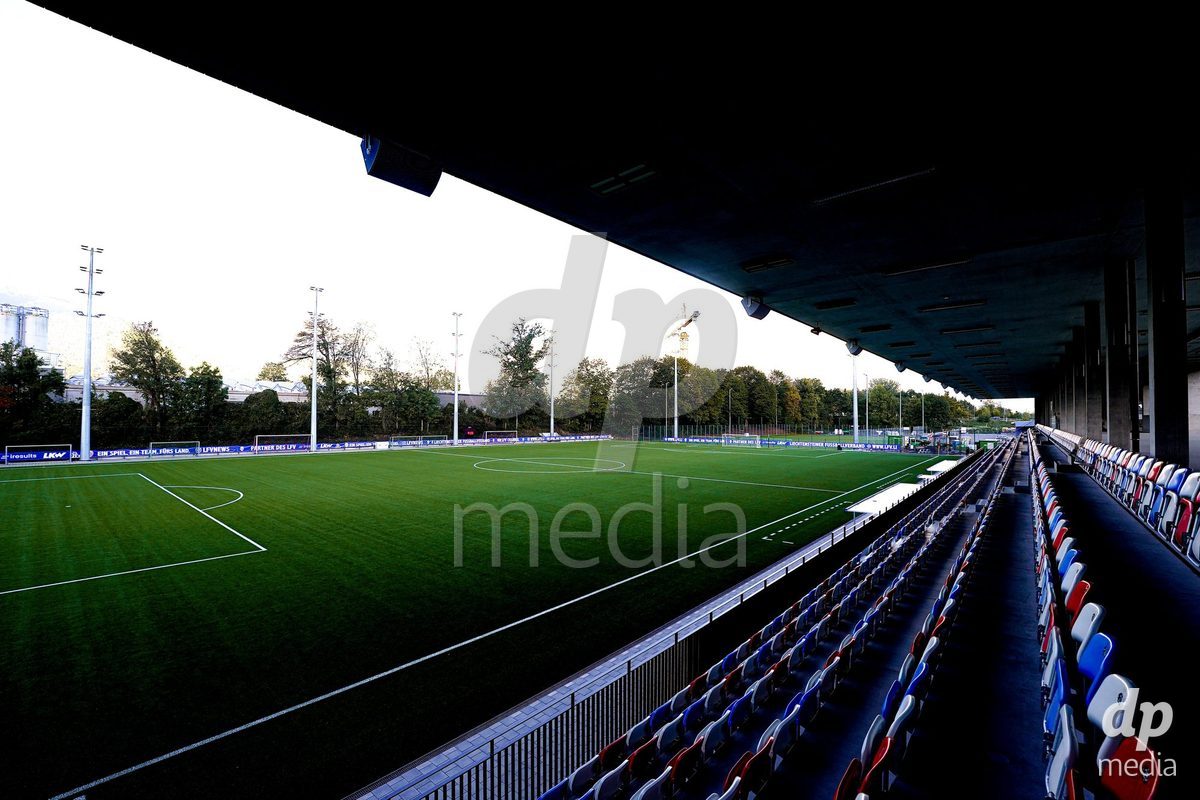 SCHAAN, LIECHTENSTEIN - OCTOBER 12: General view of LFV Campus Rheinwiese prior to the UEFA European Under-17 Qualifier match between Israel and Switzerland at LFV Campus Rheinwiese on October 12, 2026 in Schaan, Liechtenstein.