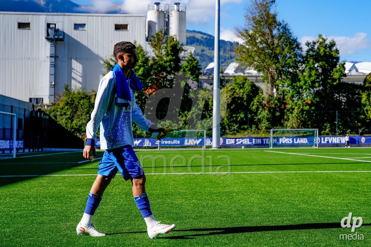 SCHAAN, LIECHTENSTEIN - OCTOBER 12: Players of Israel during the UEFA European Under-17 Qualifier match between Israel and Switzerland at LFV Campus Rheinwiese on October 12, 2026 in Schaan, Liechtenstein.