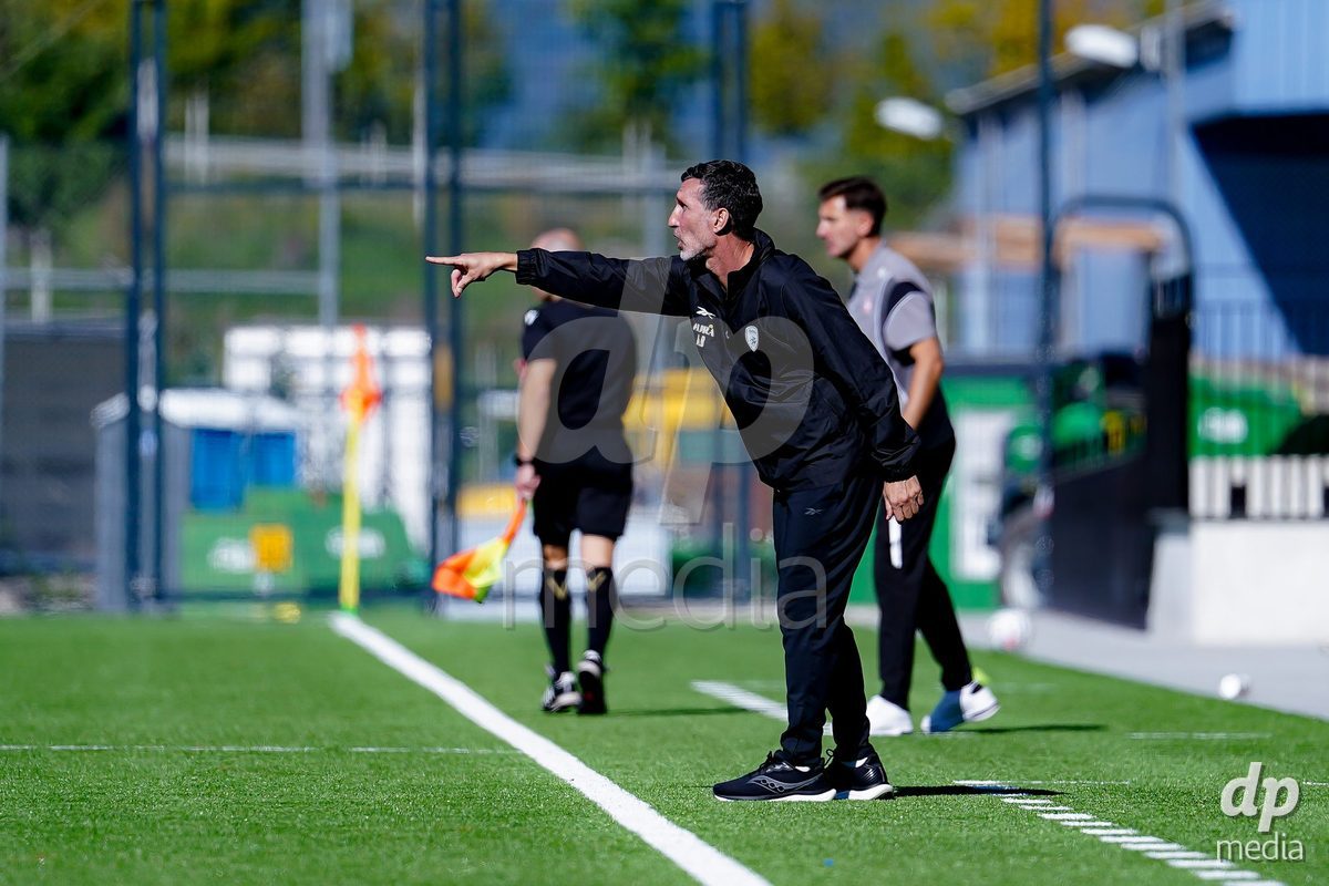 SCHAAN, LIECHTENSTEIN - OCTOBER 12: Ariel Banado, Head Coach of Israel, during the UEFA European Under-17 Qualifier match between Israel and Switzerland at LFV Campus Rheinwiese on October 12, 2026 in Schaan, Liechtenstein.
