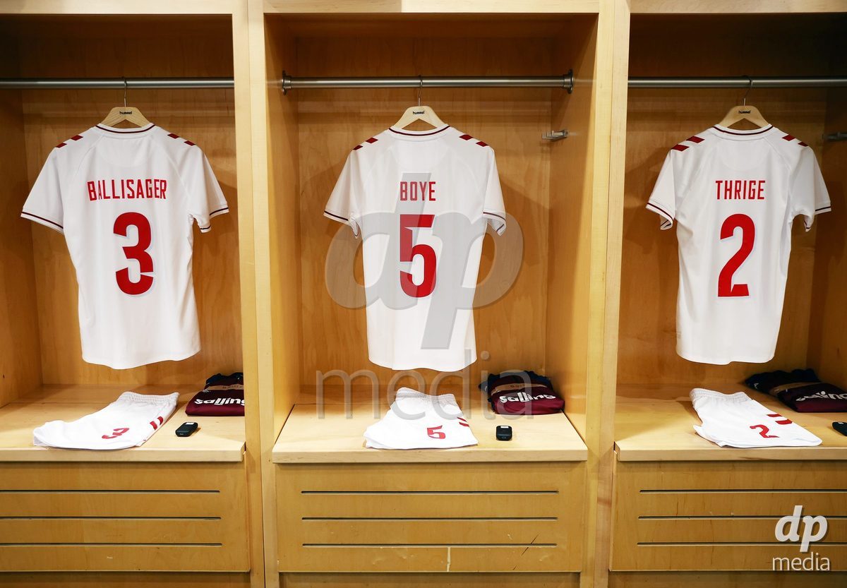 TORONTO, CANADA - OCTOBER 12: Dressing room before the International Friendly match between Canada and Denmark at BMO Field on October 12, 2026 in Toronto, Canada.
