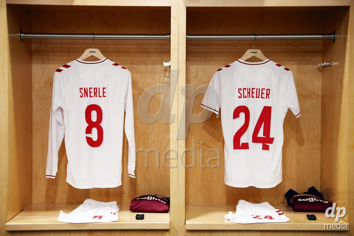 TORONTO, CANADA - OCTOBER 12: Dressing room before the International Friendly match between Canada and Denmark at BMO Field on October 12, 2026 in Toronto, Canada.
