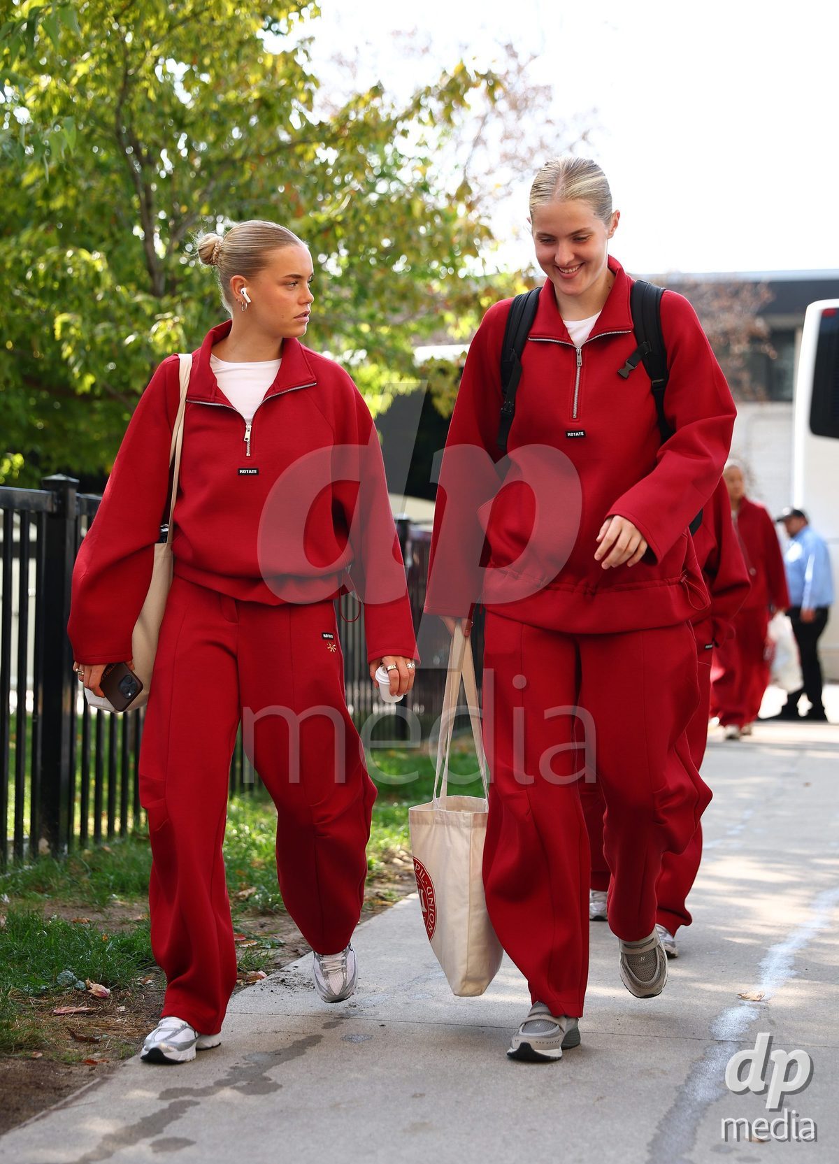 TORONTO, CANADA - OCTOBER 12: Denmark arrive before the International Friendly match against Canada at BMO Field on October 12, 2026 in Toronto, Canada.