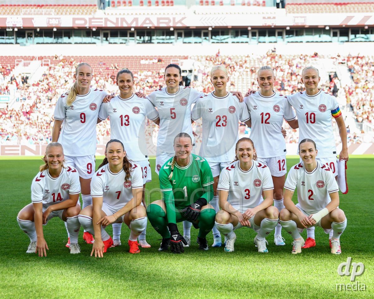 TORONTO, CANADA - OCTOBER 12: Players of Denmark Teamphoto prior to the International Friendly match between Canada and Denmark at BMO Field on October 12, 2026 in Toronto, Canada.