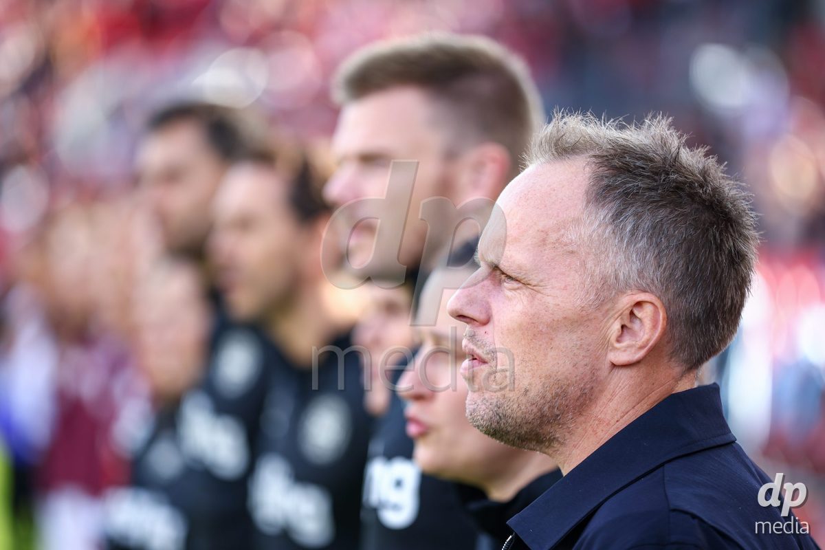 TORONTO, CANADA - OCTOBER 12:  Headcoach Jakob Michelsen of Denmark during the International Friendly match between Canada and Denmark at BMO Field on October 12, 2026 in Toronto, Canada.