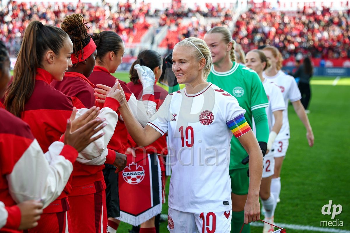 TORONTO, CANADA - OCTOBER 12: Pernille Harder of Denmark during the International Friendly match between Canada and Denmark at BMO Field on October 12, 2026 in Toronto, Canada.