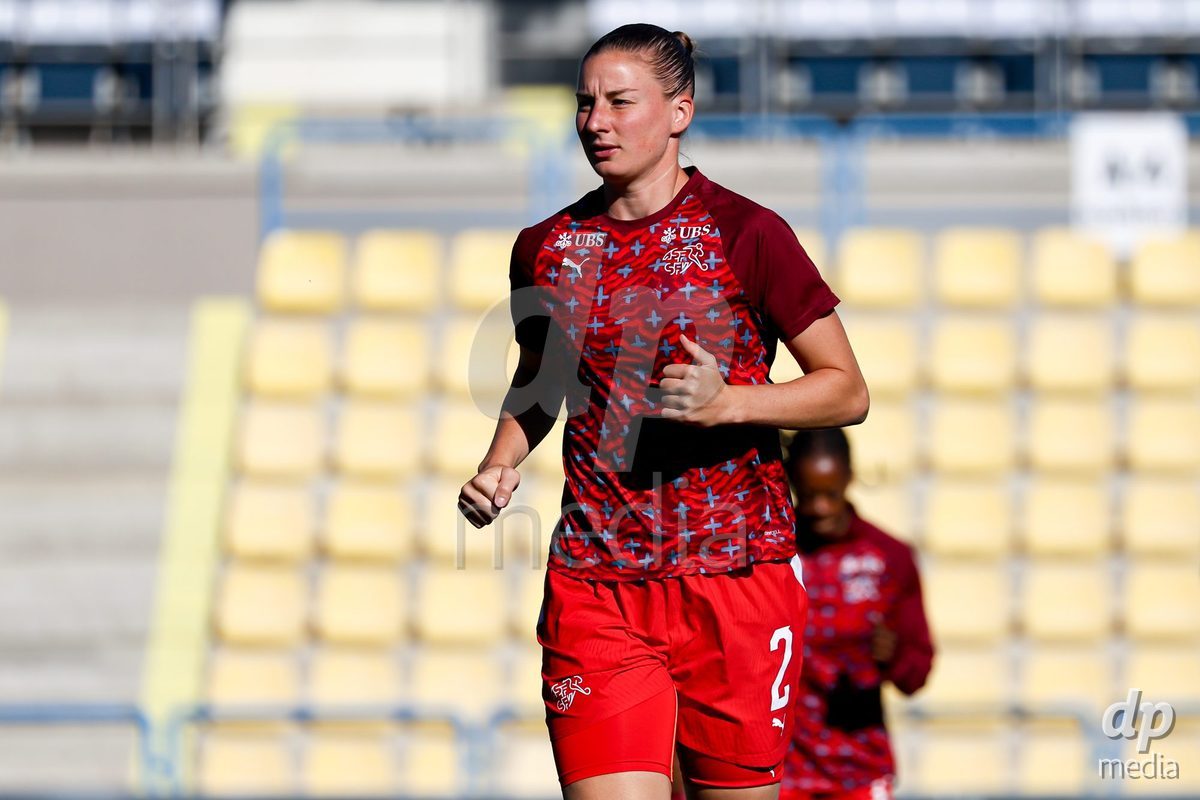 09.10.2026; Mezokovesd, Fussball - UEFA Women's European Qualifiers Playoff Round 1- Israel vs Schweiz: Julia Stierli (SUI)(Pal Gollner/)