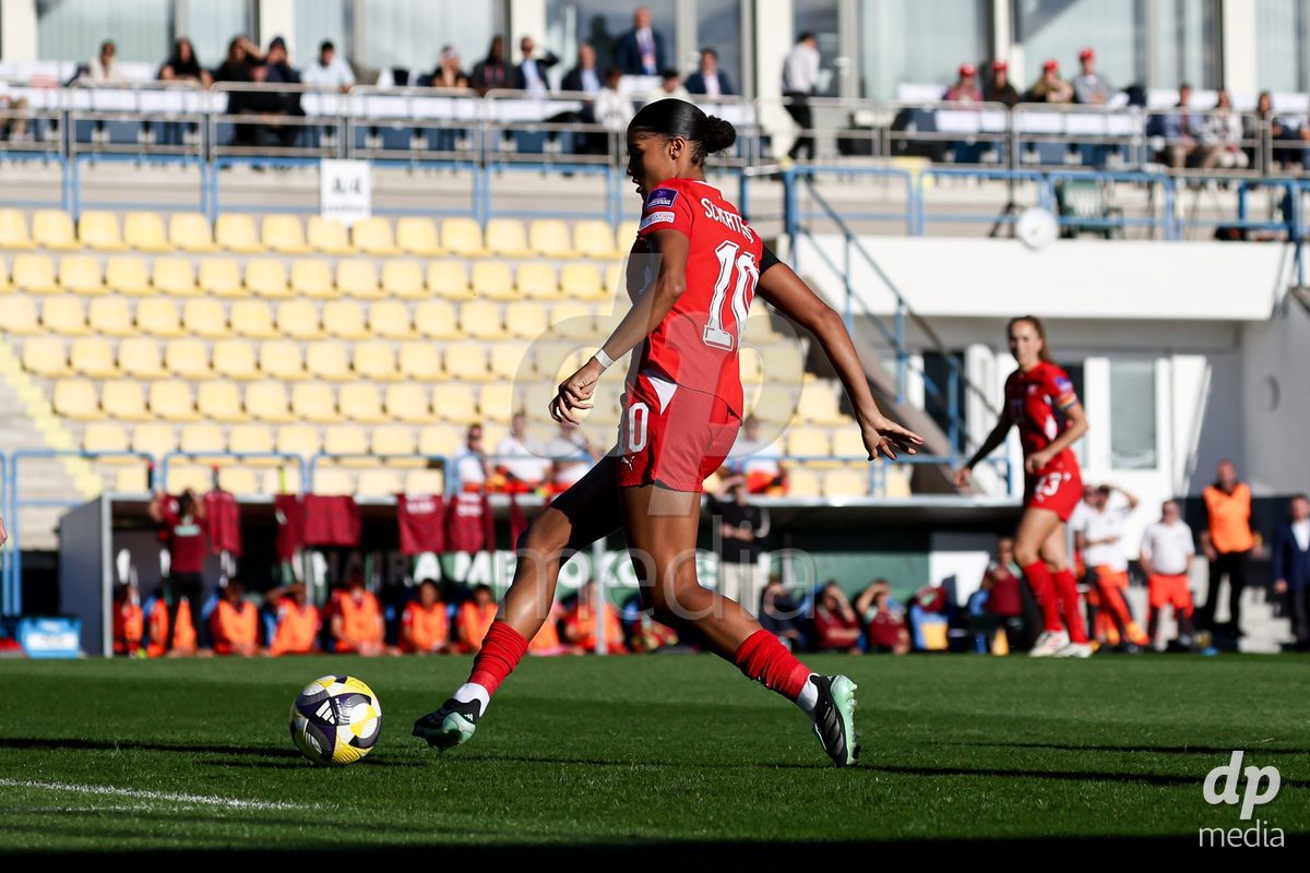 09.10.2026; Mezokovesd, Fussball - UEFA Women's European Qualifiers Playoff Round 1- Israel vs Schweiz: Sydney Schertenleib (SUI)(Pal Gollner/)