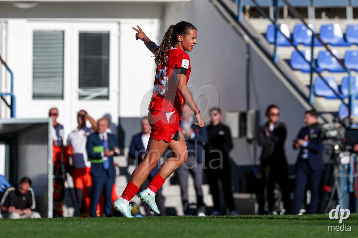 09.10.2026; Mezokovesd, Fussball - UEFA Women's European Qualifiers Playoff Round 1- Israel vs Schweiz: Iman Beney (SUI)(Pal Gollner/)