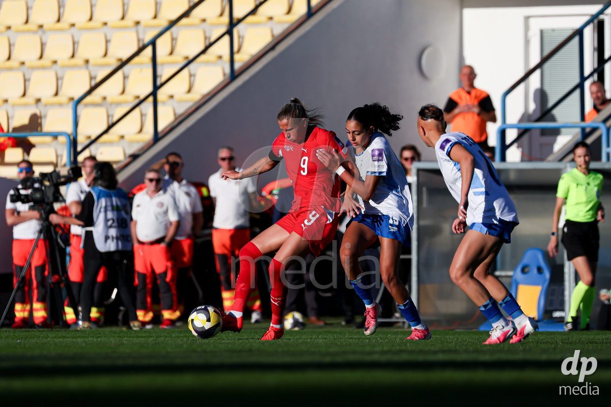 09.10.2026; Mezokovesd, Fussball - UEFA Women's European Qualifiers Playoff Round 1- Israel vs Schweiz: Ana-Maria Crnogorcevic (SUI)(Pal Gollner/)
