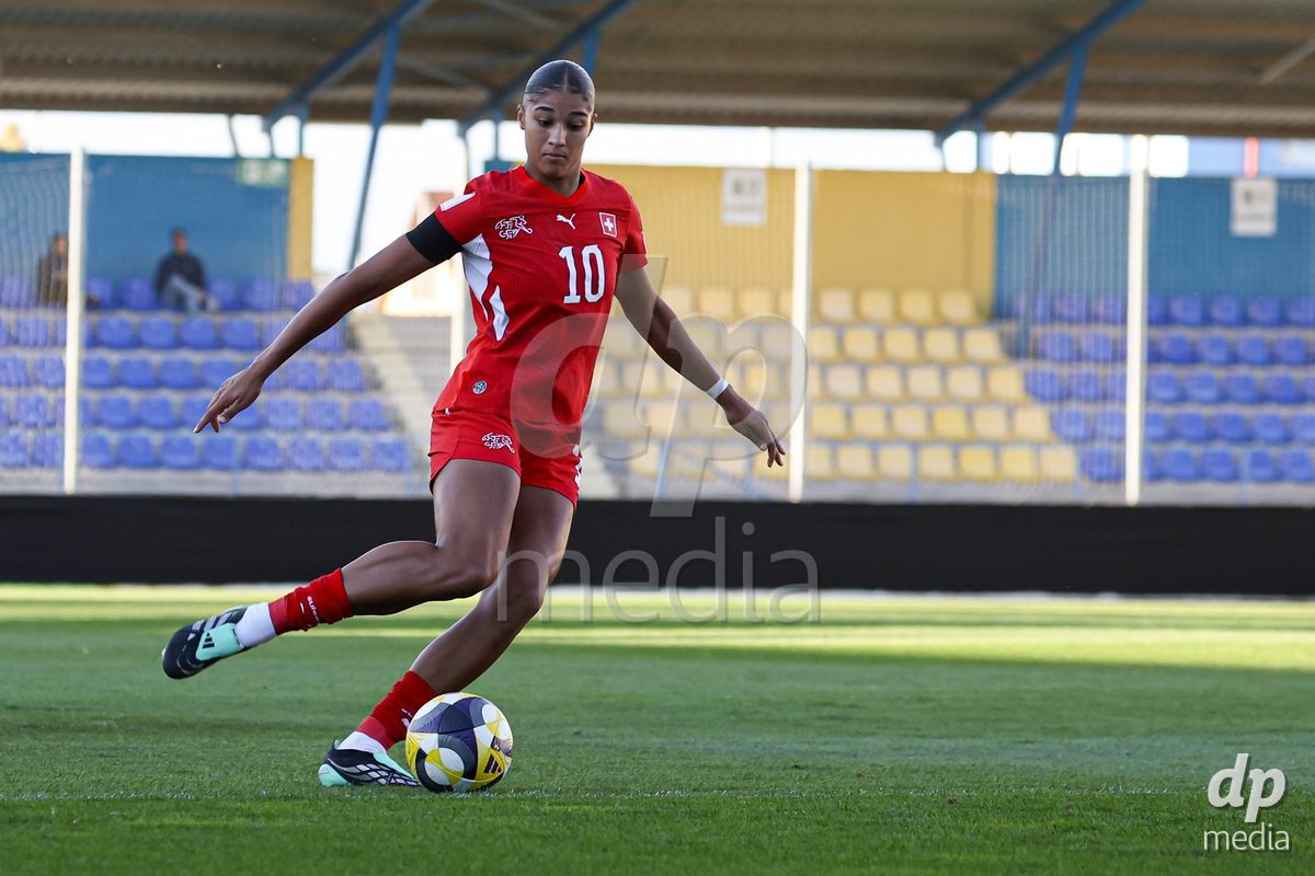 09.10.2026; Mezokovesd, Fussball - UEFA Women's European Qualifiers Playoff Round 1- Israel vs Schweiz: Sydney Schertenleib (SUI)(Pal Gollner/)