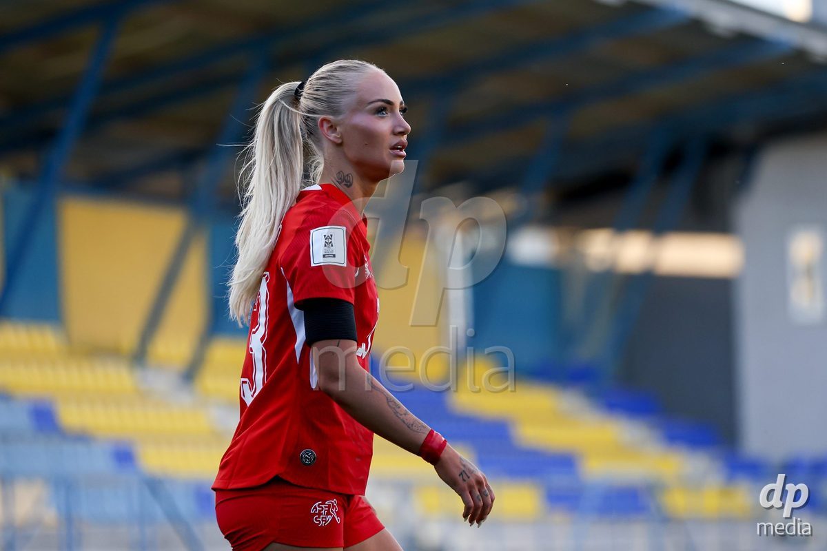 09.10.2026; Mezokovesd, Fussball - UEFA Women's European Qualifiers Playoff Round 1- Israel vs Schweiz: Alisha Lehmann (SUI)(Pal Gollner/)