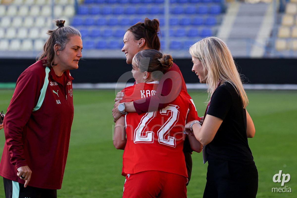 09.10.2026; Mezokovesd, Fussball - UEFA Women's European Qualifiers Playoff Round 1- Israel vs Schweiz: Lia Kamber (SUI)(Pal Gollner/)