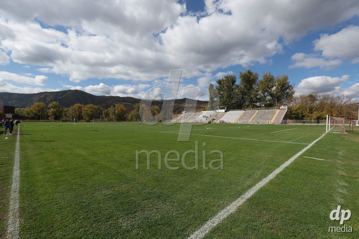 KAKANJ, BOSNIA AND HERZEGOVINA - OCTOBER 13: A general view of the stadium before the UEFA Womens European Under-19 Qualifier match between Denmark and Switzerland at Mladost Stadium on October 13, 2026 in Kakanj, Bosnia and Herzegovina. Photo: Armin Durgut/Pixsell/DP Media