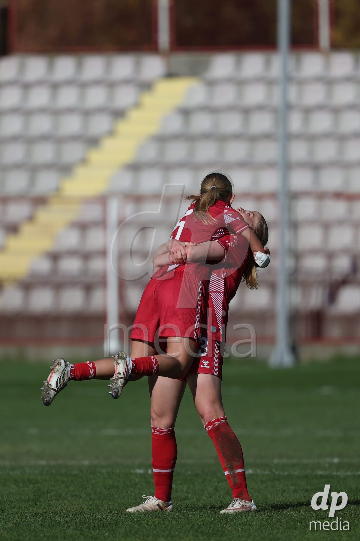 KAKANJ, BOSNIA AND HERZEGOVINA - OCTOBER 13: Astrid Engsig-Karup of Denmark and Asta Kynde of Denmark during the UEFA Womens European Under-19 Qualifier match between Denmark and Switzerland at Mladost Stadium on October 13, 2026 in Kakanj, Bosnia and Herzegovina. Photo: Armin Durgut/Pixsell/DP Media