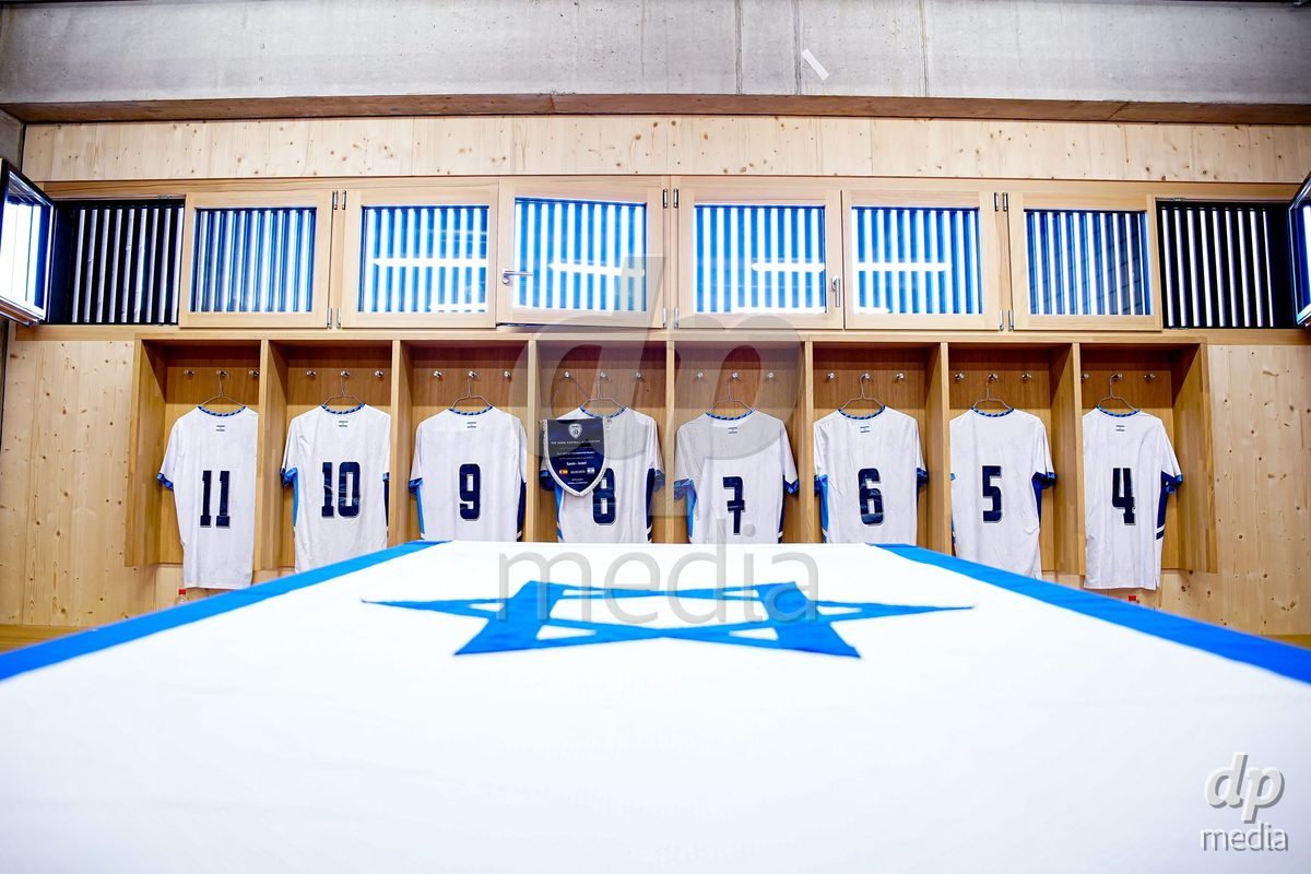 SCHAAN, LIECHTENSTEIN - OCTOBER 15: Locker rooms of Israel prior to the UEFA European Under-17 Qualifier match between Spain and Israel at LFV Campus Rheinwiese on October 15, 2026 in Schaan, Liechtenstein.