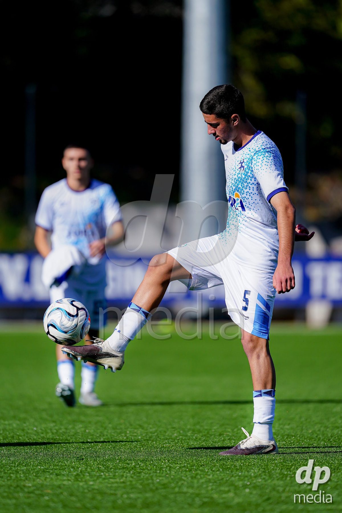 SCHAAN, LIECHTENSTEIN - OCTOBER 15: Players of Israel warming up during the UEFA European Under-17 Qualifier match between Spain and Israel at LFV Campus Rheinwiese on October 15, 2026 in Schaan, Liechtenstein.