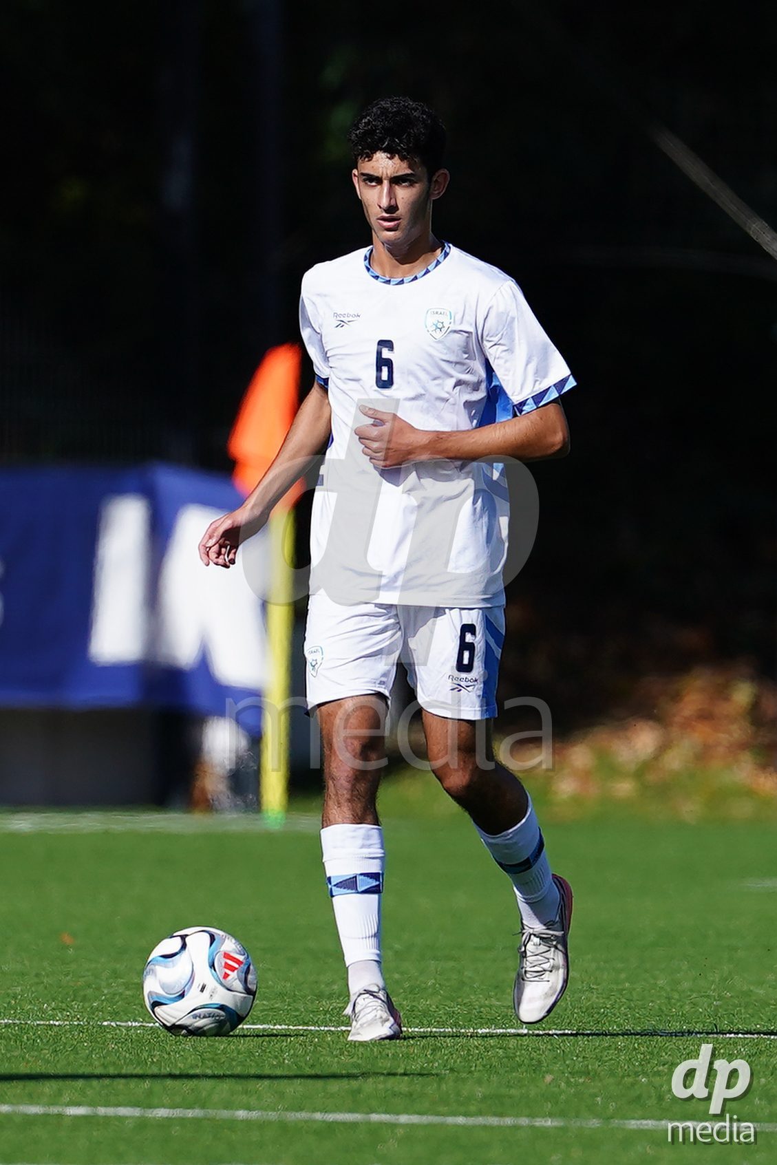 SCHAAN, LIECHTENSTEIN - OCTOBER 15: Ori Ahel of Israel controls the ball during the UEFA European Under-17 Qualifier match between Spain and Israel at LFV Campus Rheinwiese on October 15, 2026 in Schaan, Liechtenstein.