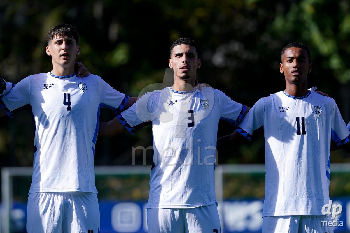 SCHAAN, LIECHTENSTEIN - OCTOBER 15: Players of Israel during the UEFA European Under-17 Qualifier match between Spain and Israel at LFV Campus Rheinwiese on October 15, 2026 in Schaan, Liechtenstein.
