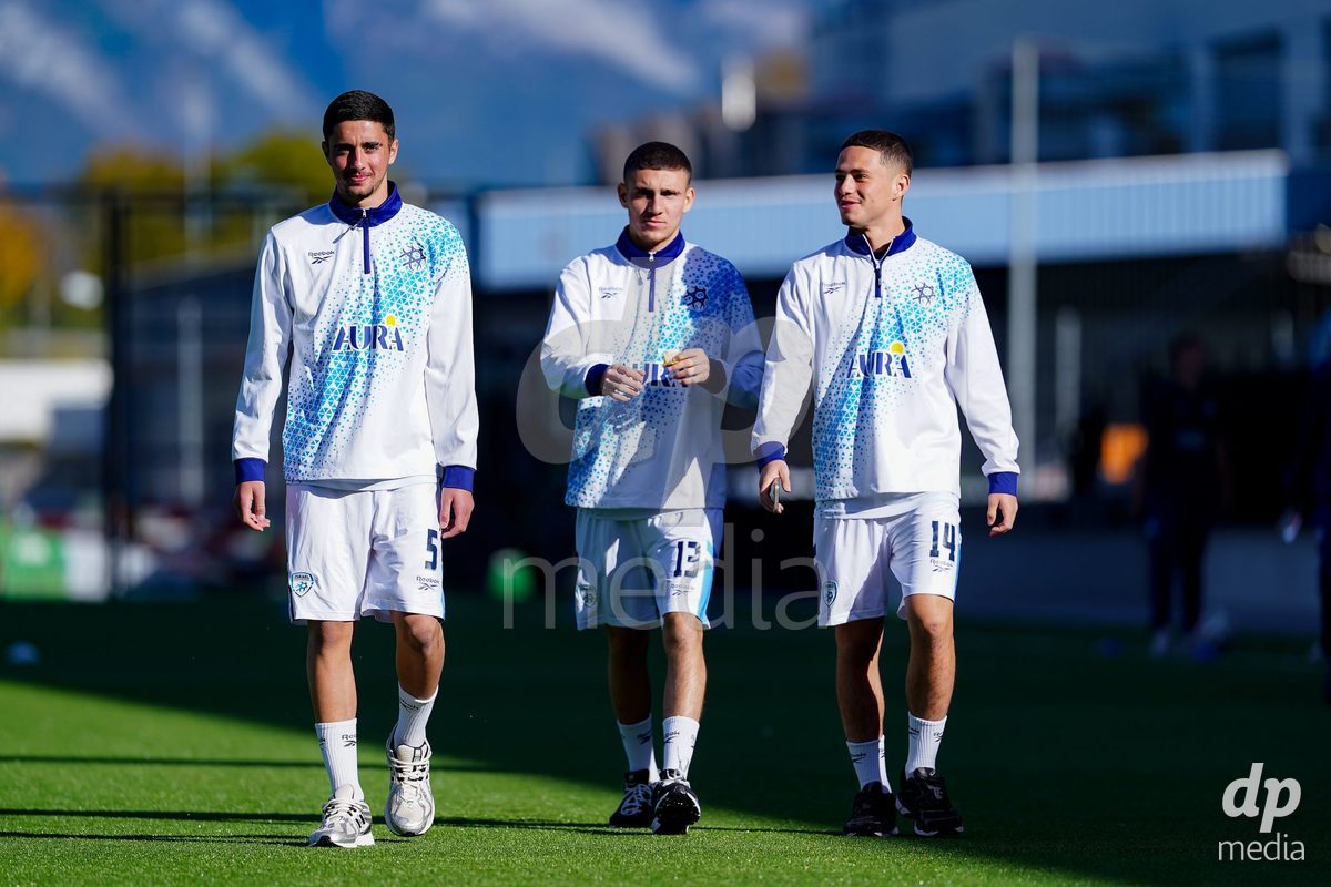 SCHAAN, LIECHTENSTEIN - OCTOBER 15: Players of Israel arrival during the UEFA European Under-17 Qualifier match between Spain and Israel at LFV Campus Rheinwiese on October 15, 2026 in Schaan, Liechtenstein.