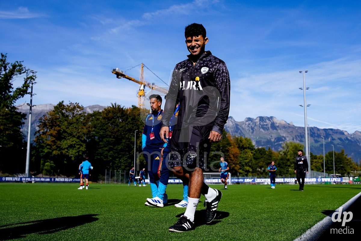 SCHAAN, LIECHTENSTEIN - OCTOBER 15: Staff of Israel during the UEFA European Under-17 Qualifier match between Spain and Israel at LFV Campus Rheinwiese on October 15, 2026 in Schaan, Liechtenstein.