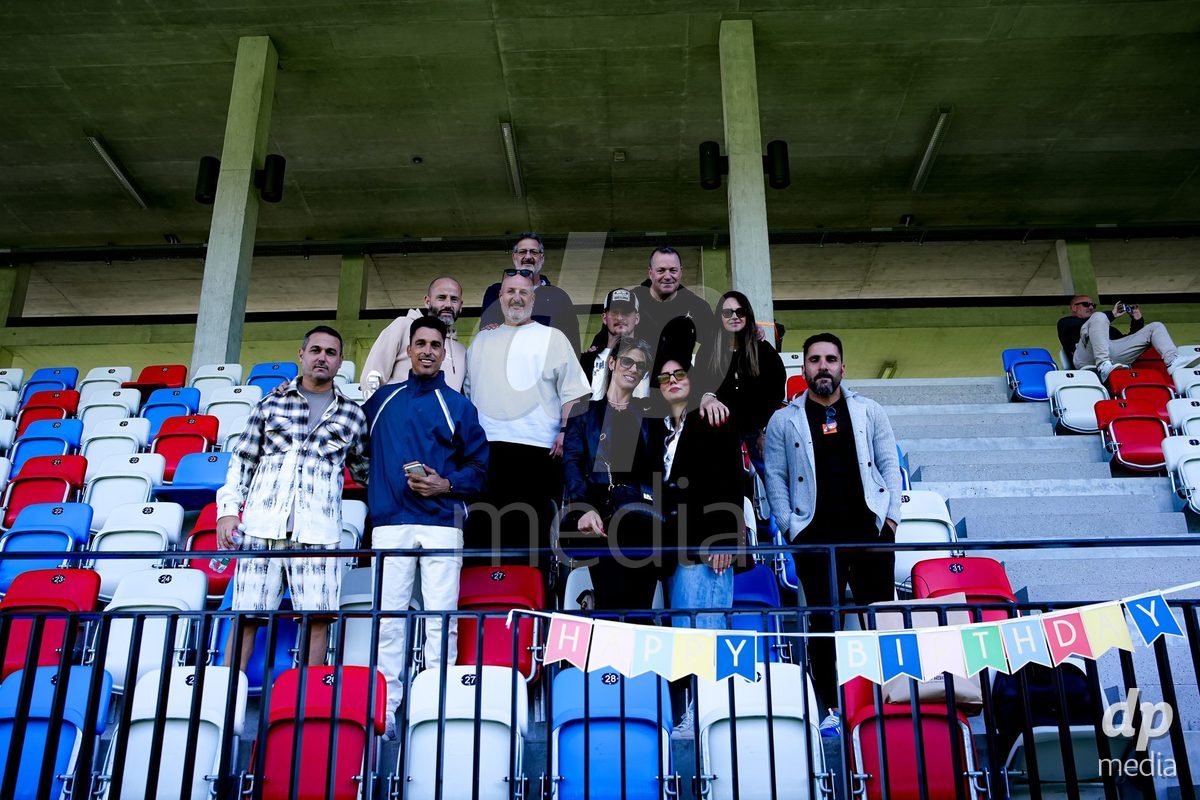 SCHAAN, LIECHTENSTEIN - OCTOBER 15: Fans of Israel during the UEFA European Under-17 Qualifier match between Spain and Israel at LFV Campus Rheinwiese on October 15, 2026 in Schaan, Liechtenstein.