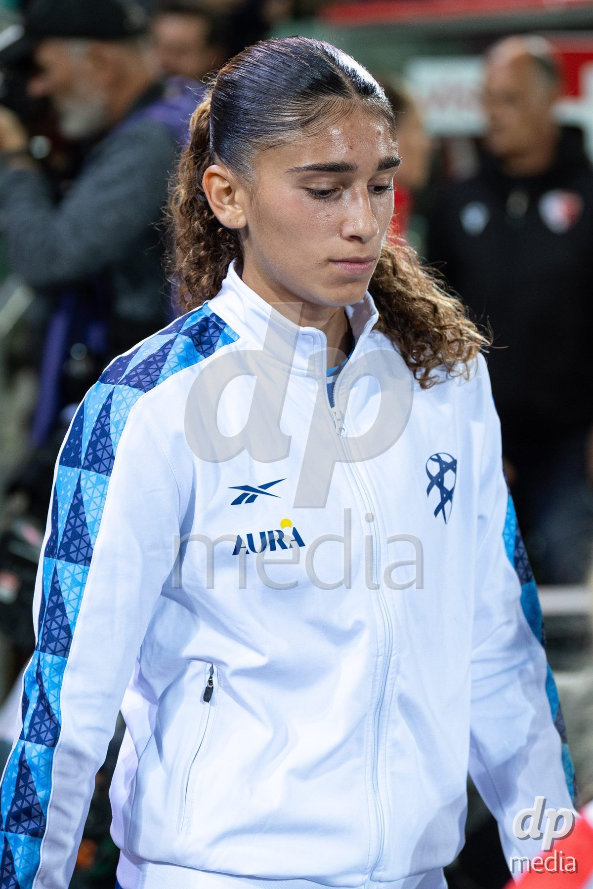SION, SWITZERLAND, OCTOBER 13 : Mia Shvill of Israel during the FIFA Women's World Cup 2027 Women's European Qualifiers Play-offs game between Switzerland and Israel at Stade de Tourbillon on October 13, 2026 in Sion, Switzerland.