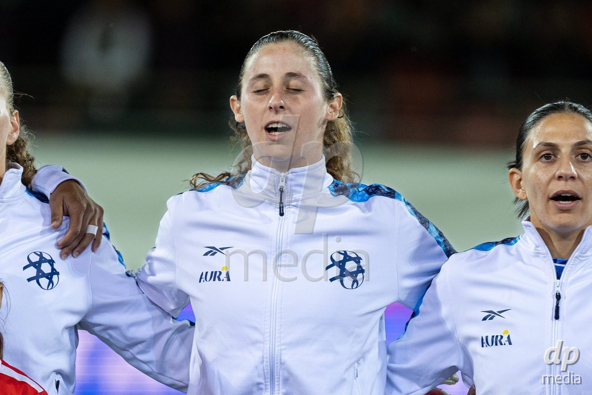 SION, SWITZERLAND, OCTOBER 13 : Talia Sommer of Israel during the FIFA Women's World Cup 2027 Women's European Qualifiers Play-offs game between Switzerland and Israel at Stade de Tourbillon on October 13, 2026 in Sion, Switzerland.