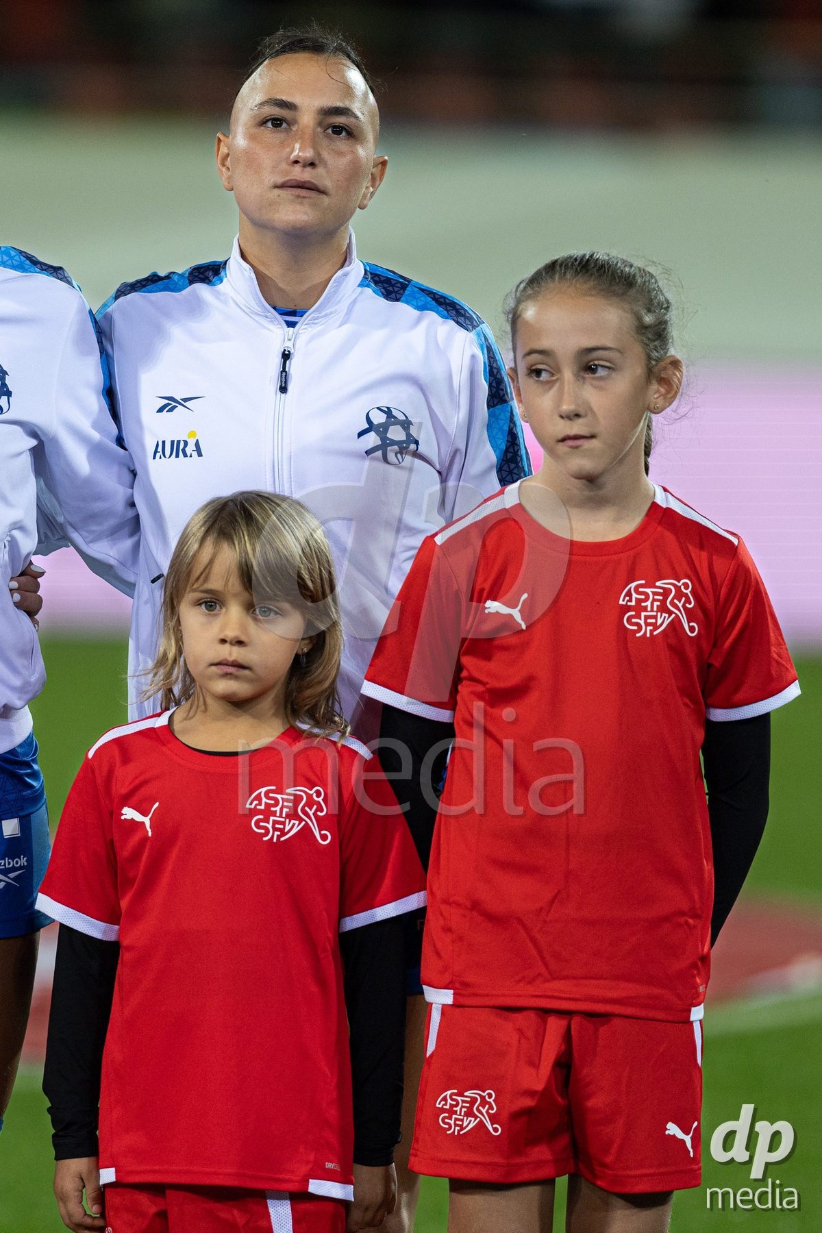 SION, SWITZERLAND, OCTOBER 13 : Zohar Cohen of Israel during the FIFA Women's World Cup 2027 Women's European Qualifiers Play-offs game between Switzerland and Israel at Stade de Tourbillon on October 13, 2026 in Sion, Switzerland.