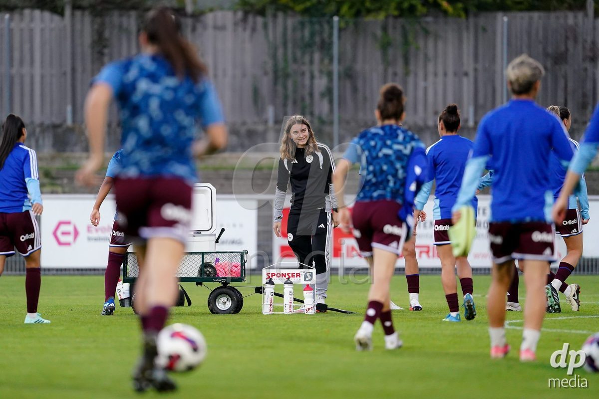 GENEVA, SWITZERLAND - OCTOBER 16: Staff of Servette FC Chenois Feminin during the AXA Women's Super League match between Servette FC Chenois Feminin and FC Luzern at Stade de Trois-Chene on October 16, 2026 in Geneva, Switzerland.