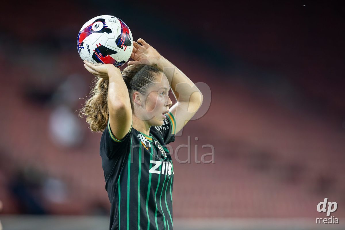 ZURICH, SWITZERLAND - OCTOBER 16: General view and action during the AXA Women's Super League match between FC Zurich and FC St. Gallen 1879 at Letzigrund on October 16, 2026 in Zurich, Switzerland.