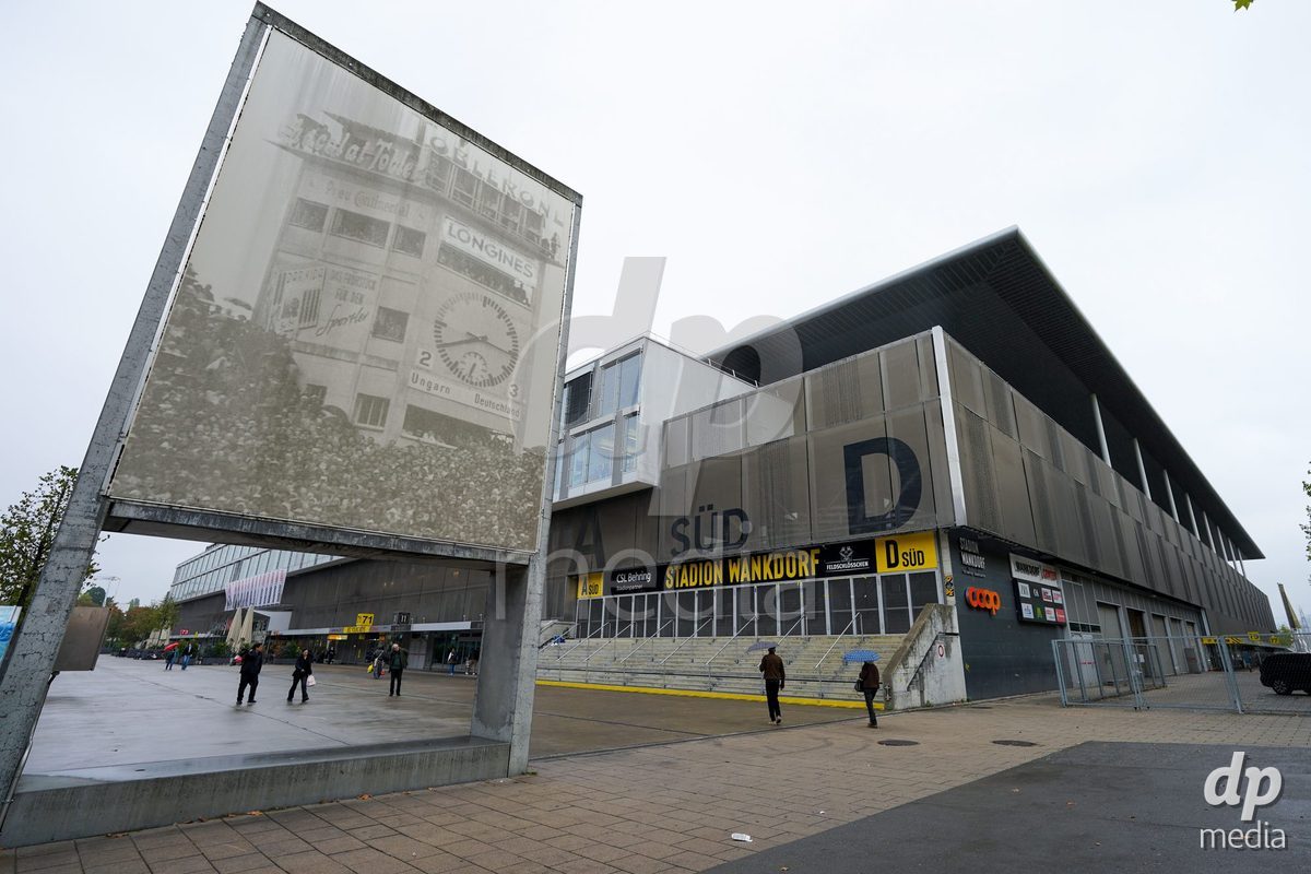BERN, SWITZERLAND - OCTOBER 17: General view outside the stadium prior to the AXA Women's Super League match between BSC YB Frauen and GC Frauenfussball at Wankdorf Stadion on October 17, 2026 in Bern, Switzerland.