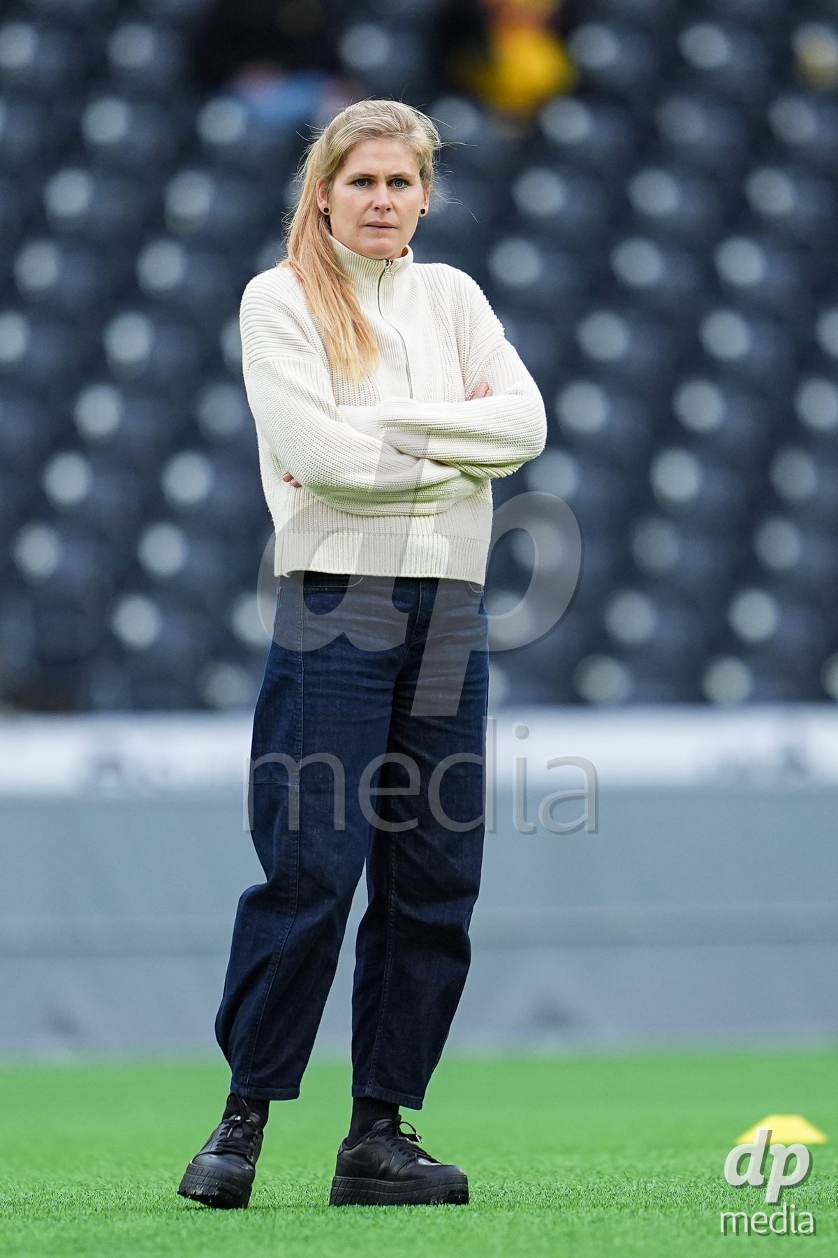 BERN, SWITZERLAND - OCTOBER 17: Imke Wubbenhorst of YB Frauen during the AXA Women's Super League match between BSC YB Frauen and GC Frauenfussball at Wankdorf Stadion on October 17, 2026 in Bern, Switzerland.