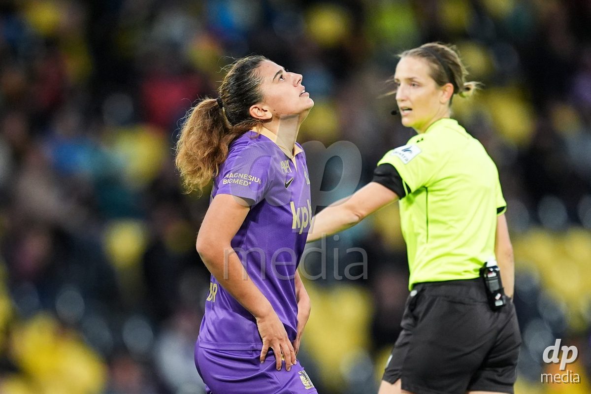 BERN, SWITZERLAND - OCTOBER 17: Stephanie Waeber of BSC YB Frauen reacts during the AXA Women's Super League match between BSC YB Frauen and GC Frauenfussball at Wankdorf Stadion on October 17, 2026 in Bern, Switzerland.