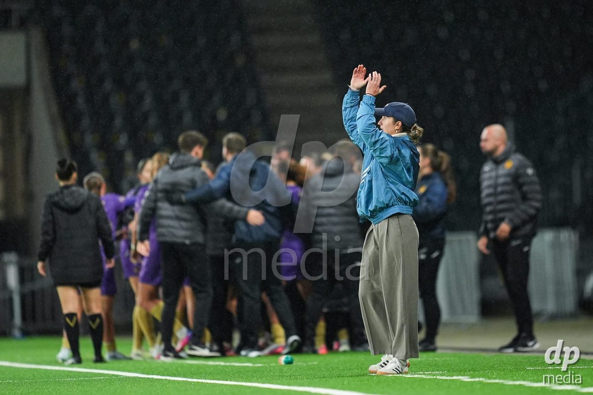 BERN, SWITZERLAND - OCTOBER 17: Laura Vetterlein reacts during the AXA Women's Super League match between BSC YB Frauen and GC Frauenfussball at Wankdorf Stadion on October 17, 2026 in Bern, Switzerland.