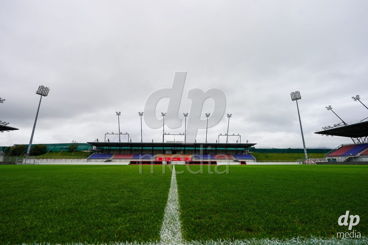 VADUZ, LIECHTENSTEIN - OCTOBER 18: General view inside the stadium prior to the UEFA European Under-17 Qualifier match between Switzerland and Spain at Rheinpark Stadion on October 18, 2026 in Vaduz, Liechtenstein.