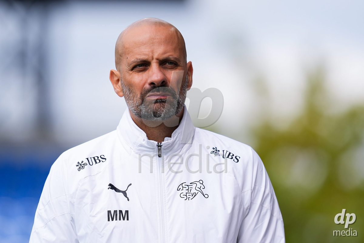 VADUZ, LIECHTENSTEIN - OCTOBER 18: Teamdoctor Marco Marano of Switzerland during the UEFA European Under-17 Qualifier match between Switzerland and Spain at Rheinpark Stadion on October 18, 2026 in Vaduz, Liechtenstein.