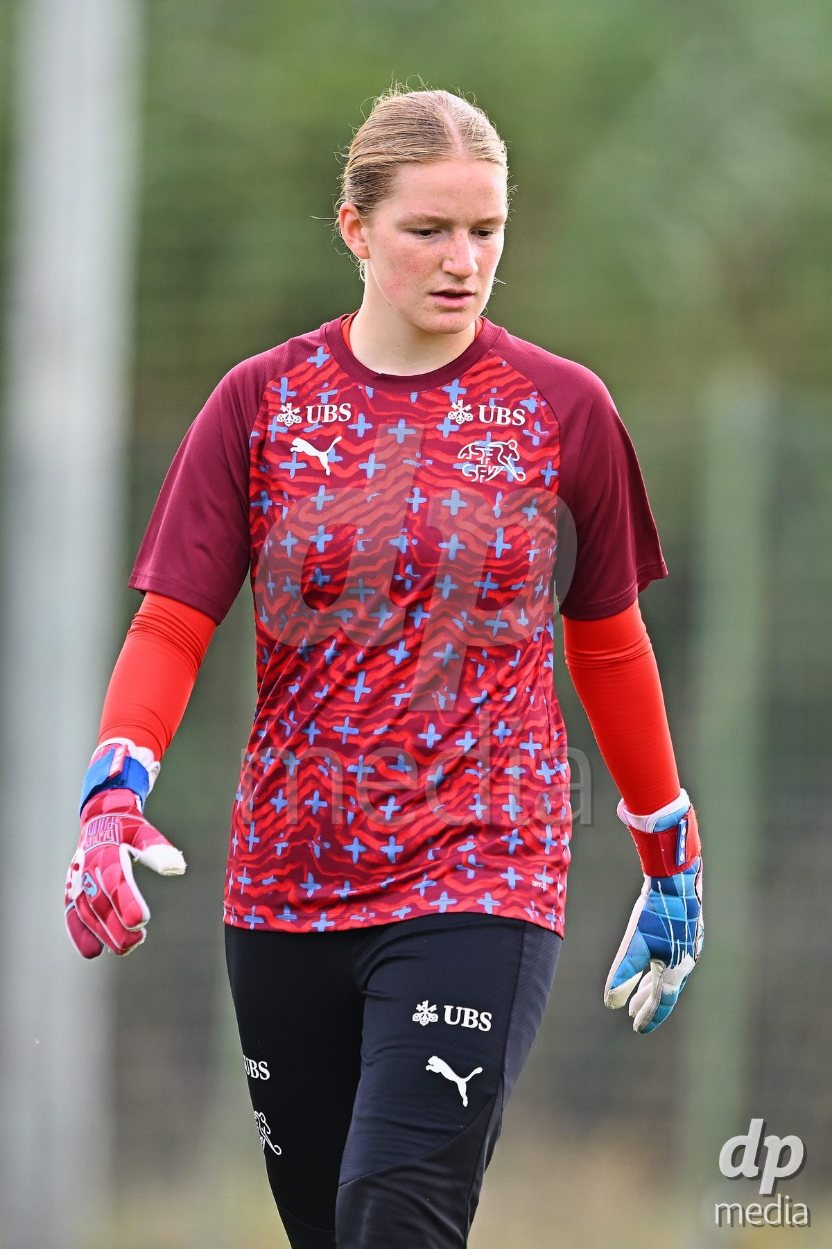 OLIVA NOVA, SPAIN - OCTOBER 22: Mara Paul Goalkeeper of Switzerland during the International Women's Friendly match between Hungary U17 and Switzerland U17 at Oliva Nova Sports Center on October 22, 2026 in Oliva Nova, Spain.