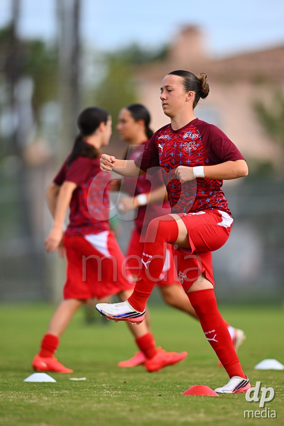OLIVA NOVA, SPAIN - OCTOBER 22: Axelle Lecoultre of Switzerland during the International Women's Friendly match between Hungary U17 and Switzerland U17 at Oliva Nova Sports Center on October 22, 2026 in Oliva Nova, Spain.