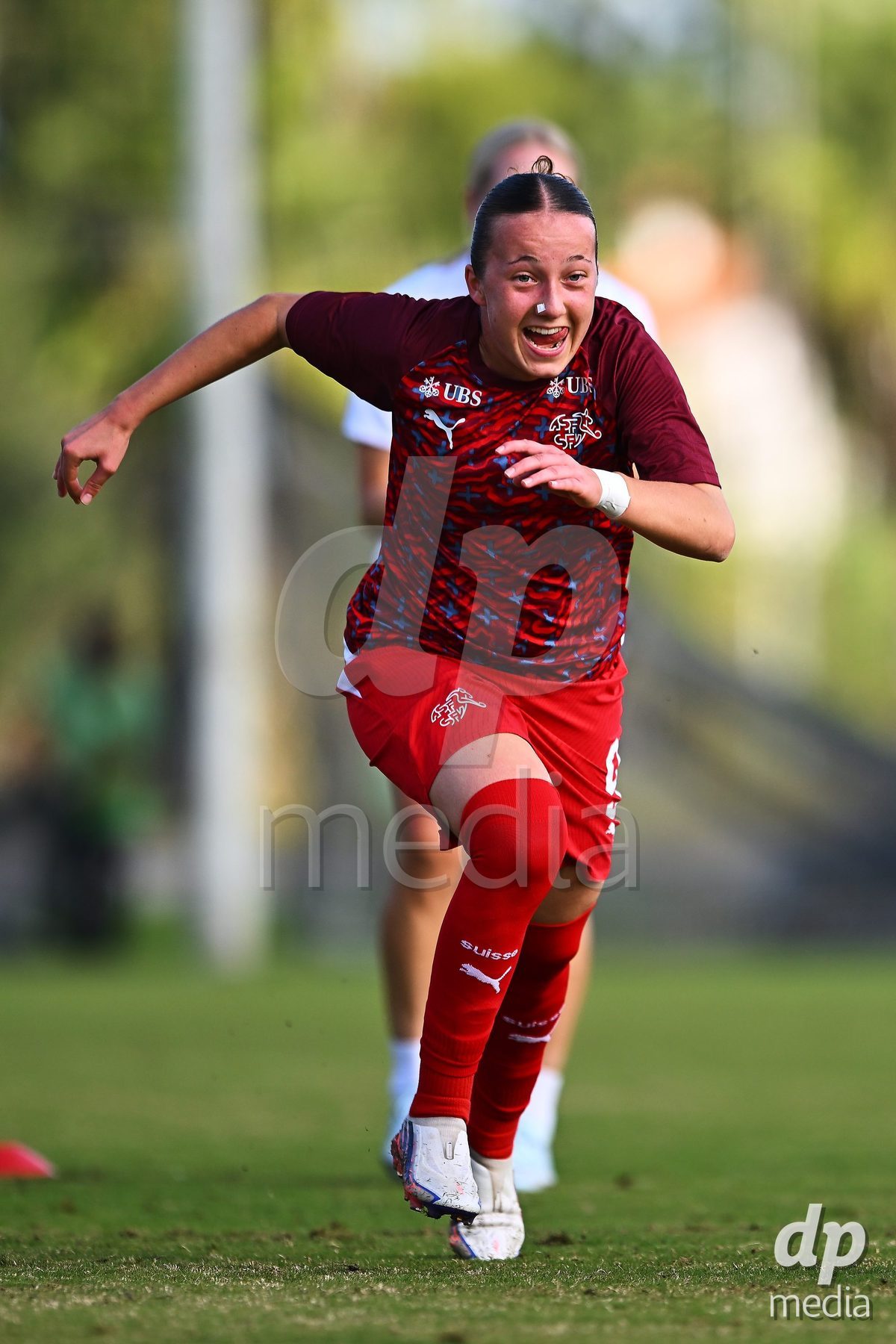 OLIVA NOVA, SPAIN - OCTOBER 22: Axelle Lecoultre of Switzerland during the International Women's Friendly match between Hungary U17 and Switzerland U17 at Oliva Nova Sports Center on October 22, 2026 in Oliva Nova, Spain.