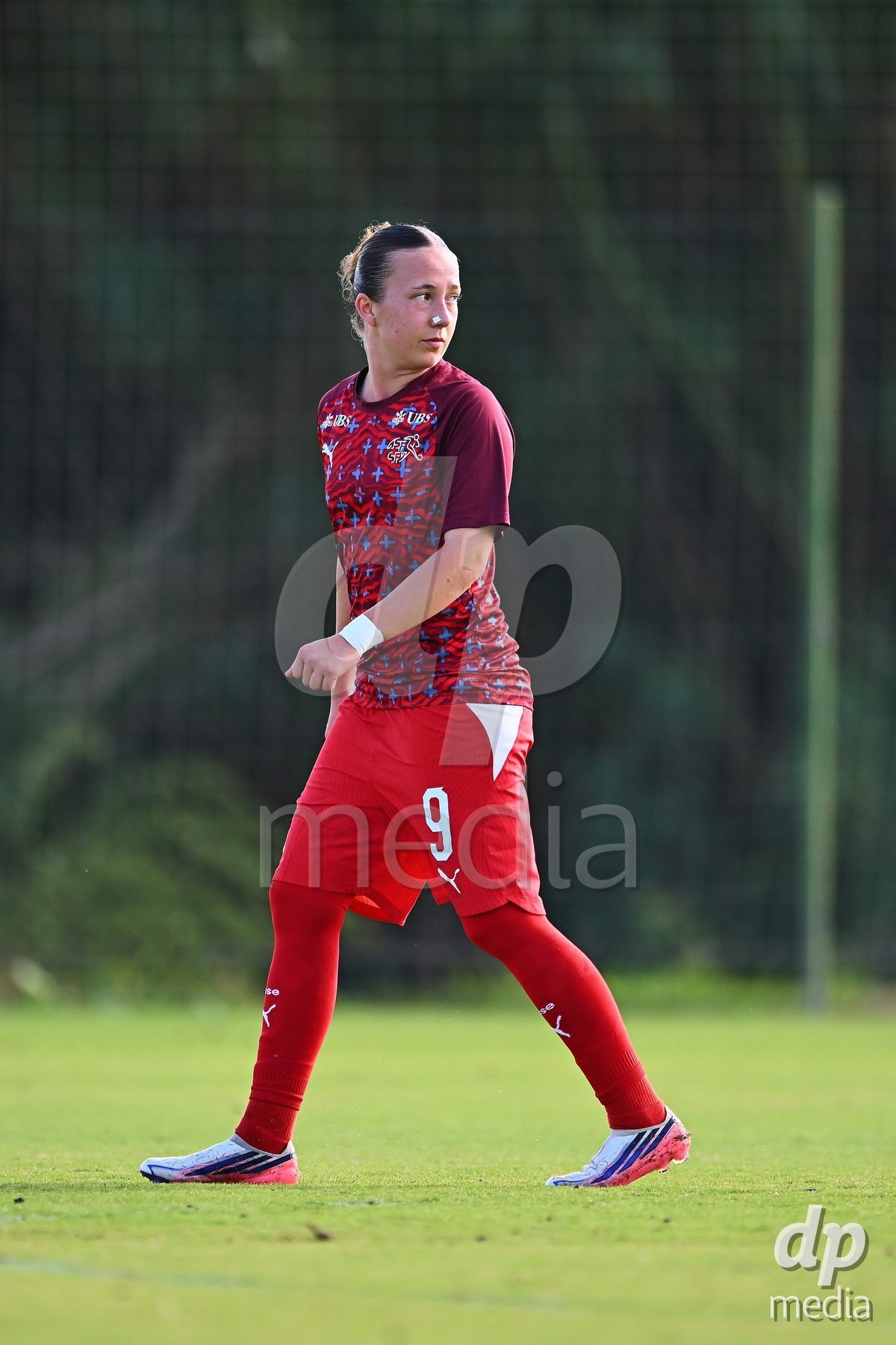 OLIVA NOVA, SPAIN - OCTOBER 22: Axelle Lecoultre of Switzerland during the International Women's Friendly match between Hungary U17 and Switzerland U17 at Oliva Nova Sports Center on October 22, 2026 in Oliva Nova, Spain.