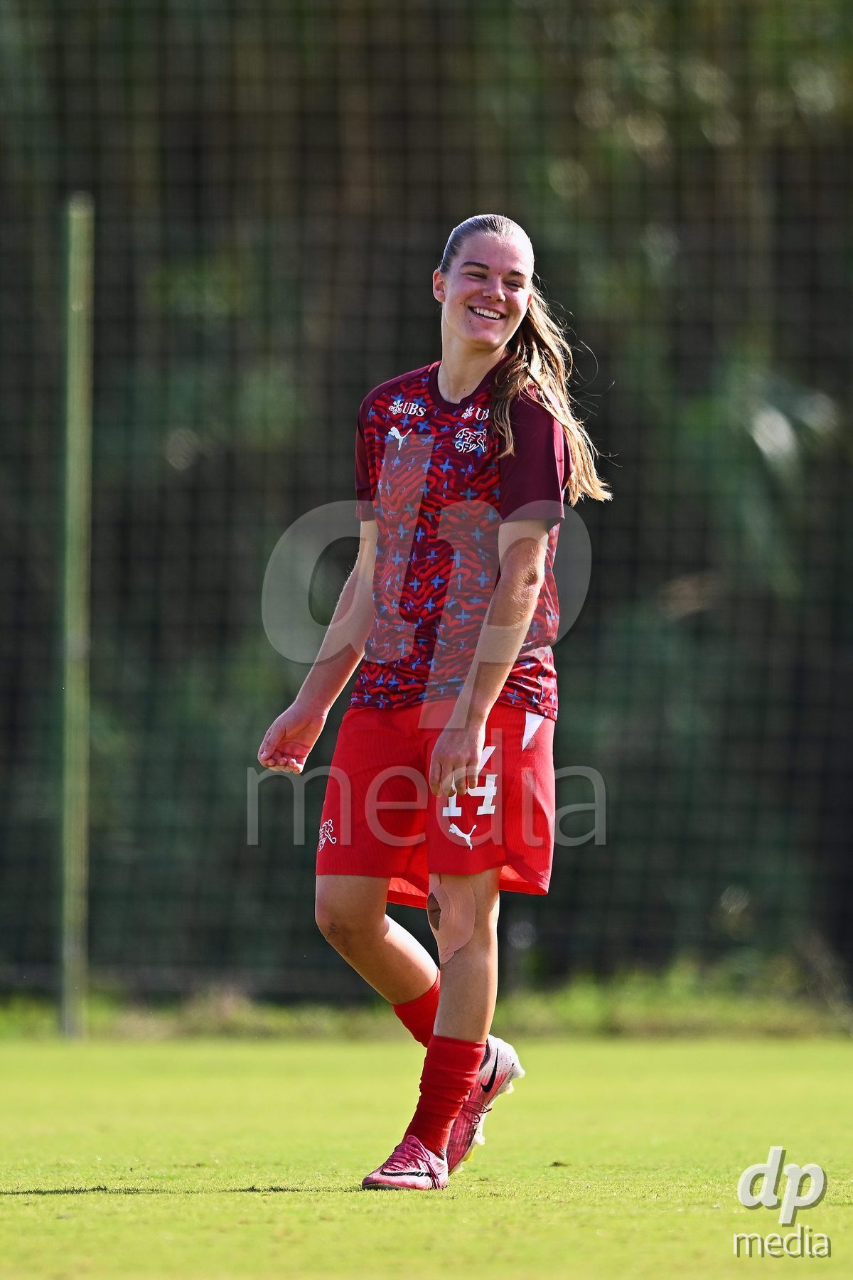 OLIVA NOVA, SPAIN - OCTOBER 22: Naira Schierz of Switzerland during the International Women's Friendly match between Hungary U17 and Switzerland U17 at Oliva Nova Sports Center on October 22, 2026 in Oliva Nova, Spain.