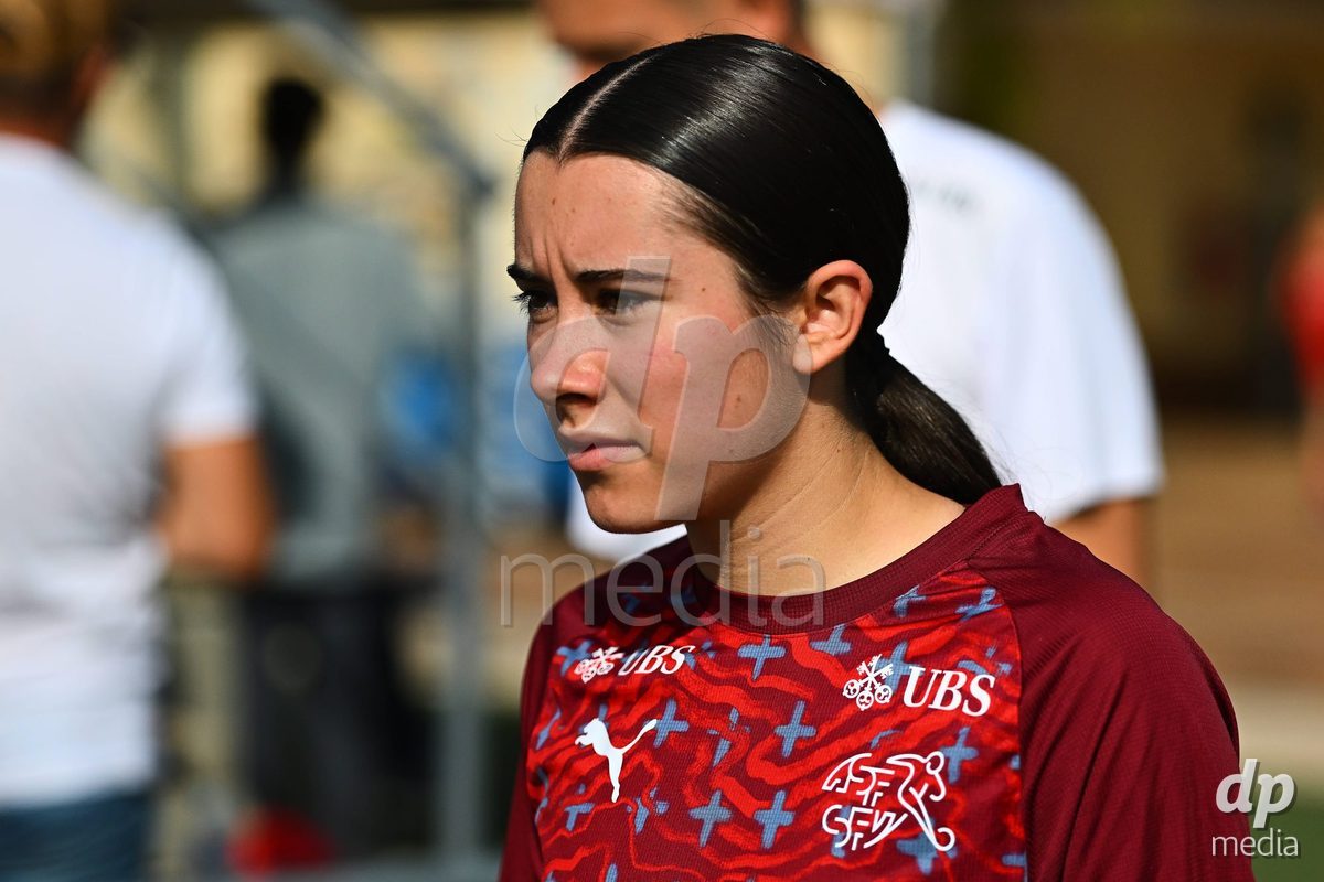 OLIVA NOVA, SPAIN - OCTOBER 22: International Women's Friendly match between Hungary U17 and Switzerland U17 at Oliva Nova Sports Center on October 22, 2026 in Oliva Nova, Spain.