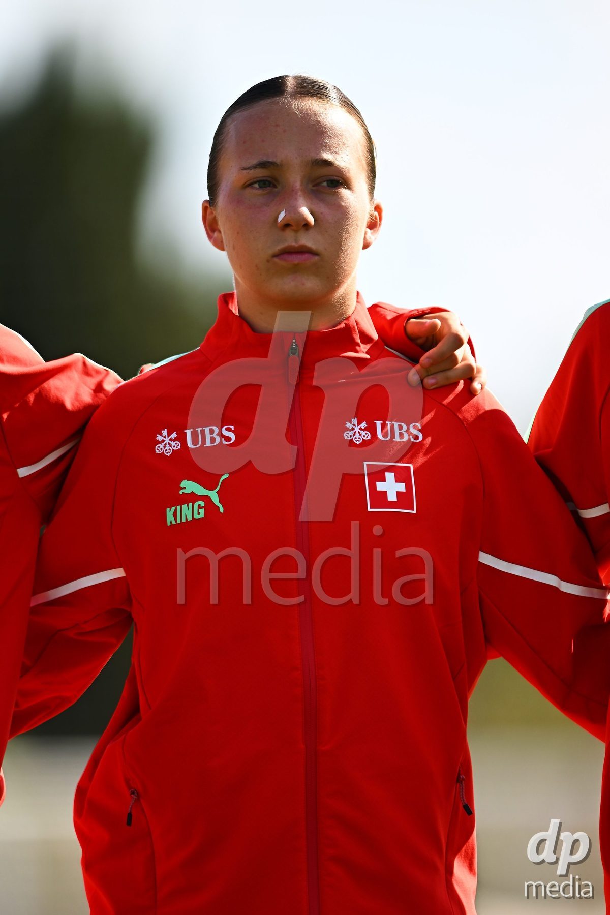 OLIVA NOVA, SPAIN - OCTOBER 22: Axelle Lecoultre of Switzerland during the International Women's Friendly match between Hungary U17 and Switzerland U17 at Oliva Nova Sports Center on October 22, 2026 in Oliva Nova, Spain.
