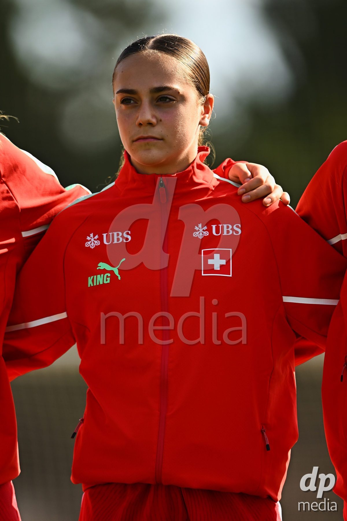 OLIVA NOVA, SPAIN - OCTOBER 22: Amelie Zorgiebel of Switzerland during the International Women's Friendly match between Hungary U17 and Switzerland U17 at Oliva Nova Sports Center on October 22, 2026 in Oliva Nova, Spain.